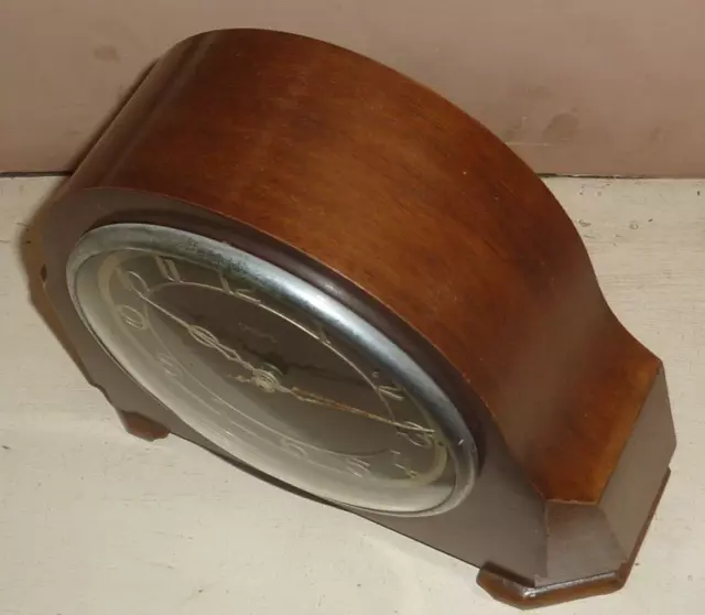 Art Deco Smiths 8 day clock in working order 3