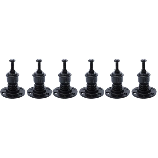 6 pz supporto corrimano supporto supporto supporto supporto supporto metallo nero per esterni