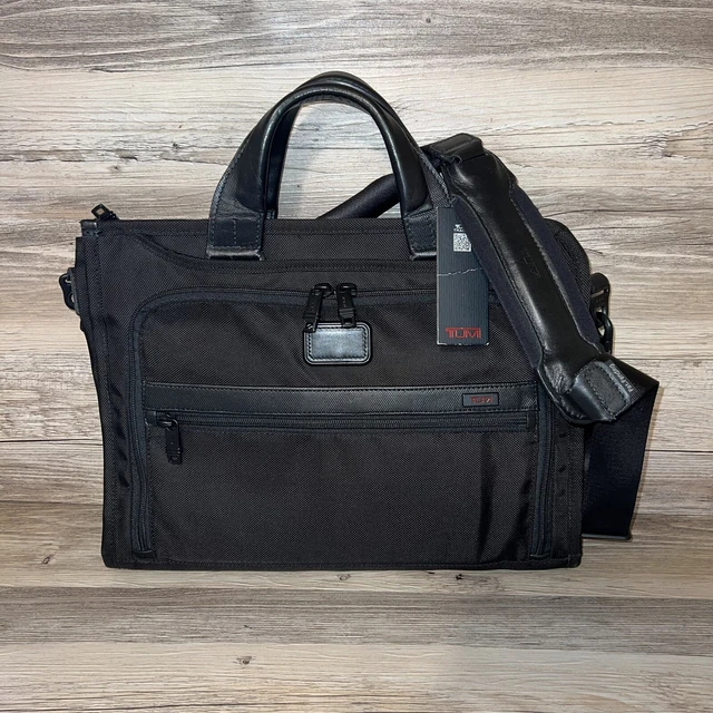 Tumi 26110D2 Alpha 2 Slim Deluxe Ballistic Portfolio Bag Laptop Career NEW $295