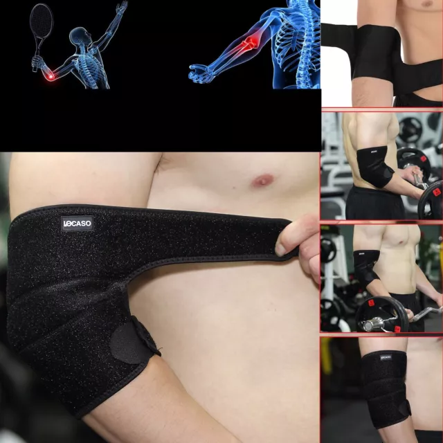 Elbow Brace Support Compression Sleeve Tennis Golfer Gym Arthritis Pain Easy Fit