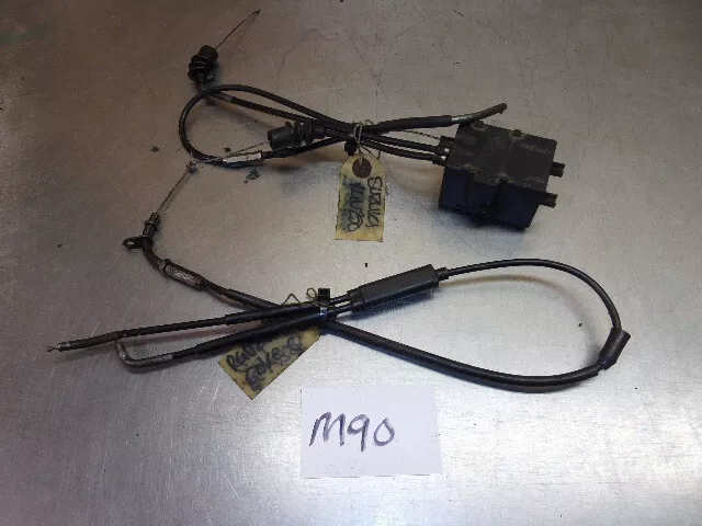 SUZUKI RGV250 32mm VJ21 THROTTLE CHOKE CABLES & JUNCTION BOX. M90