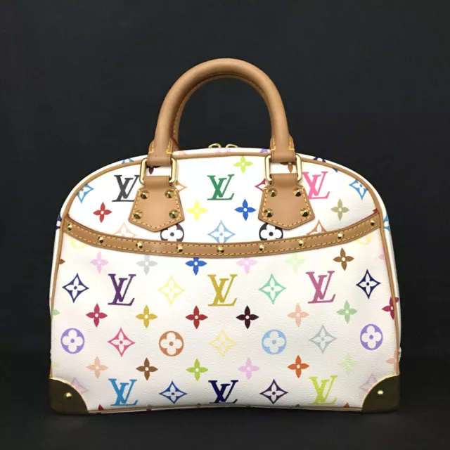 Louis Vuitton Trouville Hand Bag Mi0015 Noir Monogram Multi Color M92662