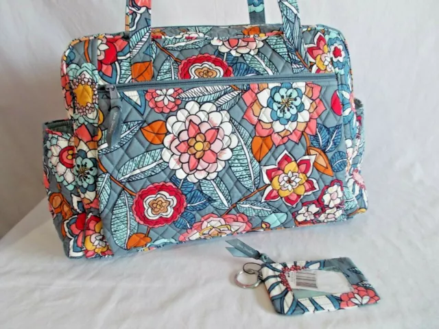 NWT Vera Bradley BABY DIAPER BAG w/GIFT Organizer TROPICAL EVENING Boy/Girl $139
