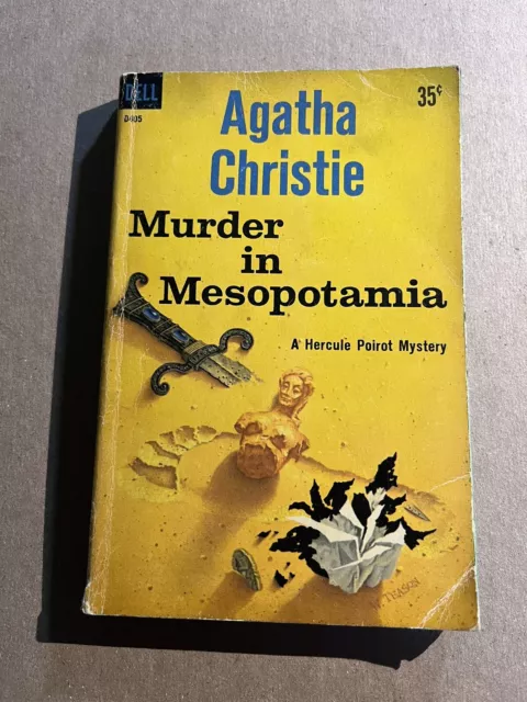 MURDER IN MESOPOTAMIA by Agatha Christie vintage 1961 Dell paperback
