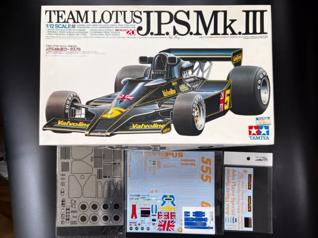 TAMIYA 1/12 LOTUS TYPE78 FORD F-1. with NewDecals& P-ECHED PARTS ITEM12020 JAPAN