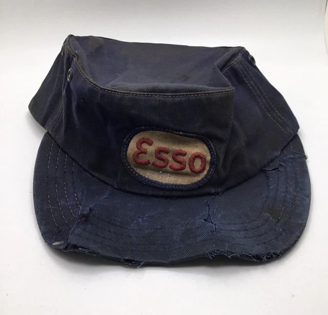 Early 1900’s Esso Gas Station Attendant Hat with Original Patch- Sz 7 - Mfg. Lee