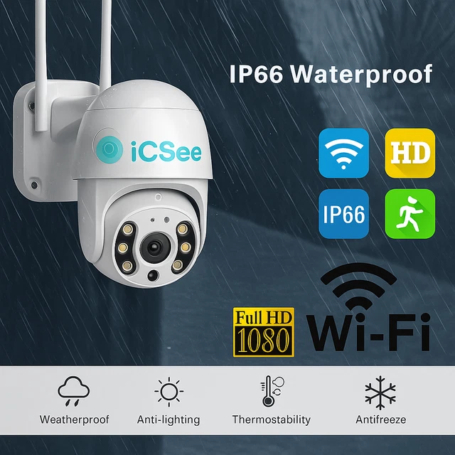 Videocamera Sorveglianza Da Esterno IP Wi-Fi Doppia Ottica 2K/3MP 2K/3MP Con Difesa - Foto 12