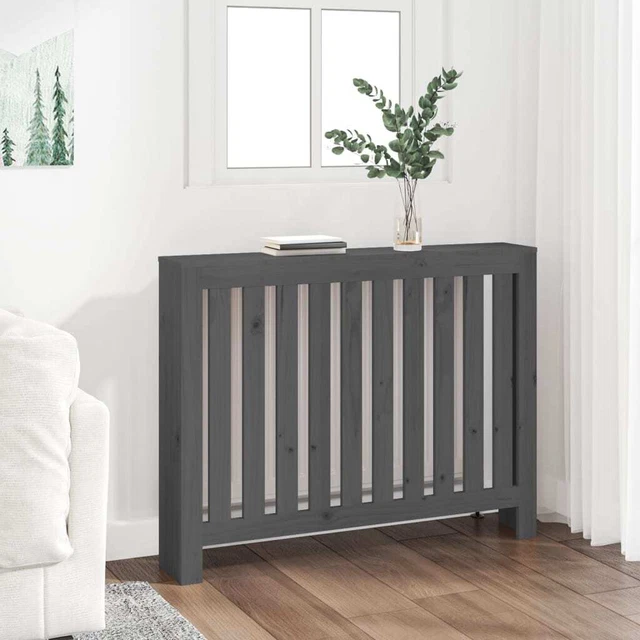Vidaxl Copertura Termosifone Grigia 108,5x19x84 cm Legno Massello Pino