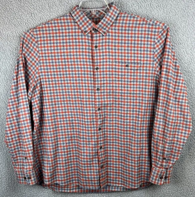 johnnie-O Hangin' Out Dickens Plaid Button Down Flannel Shirt Mens XL