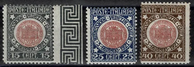 1921 Kingdom D'Italia Annexation Venezia Giulia 3 V. MNH MF71801