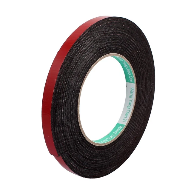 Ruban Adhésif Mousse Auto-adhésif 45mm X 3mm X 4m - Noir Et Jaune - Antichoc - Neuf Uxcell