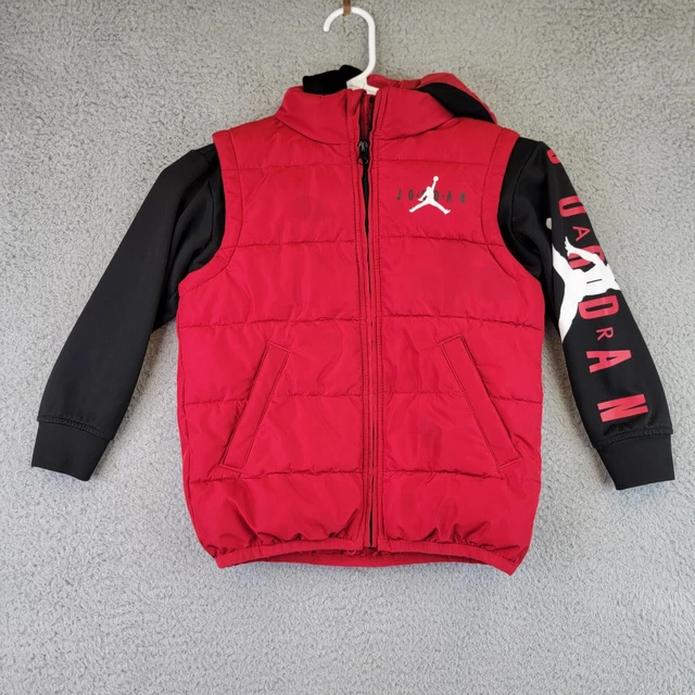 Jordan Boys Puffer Jacket lot Size 4/5 5/6 Lot Of 2 Jumpman READ DESCRIPTION