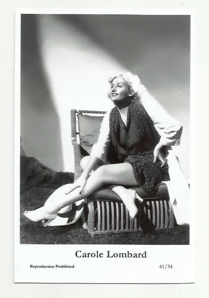 (Bx25) Carole Lombard Photo Card (41/34) Filmstar  Pin Up Moviestar Glamour Girl