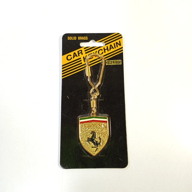 Ferrari Brass Gold Key Chain / Keyring  Keychain