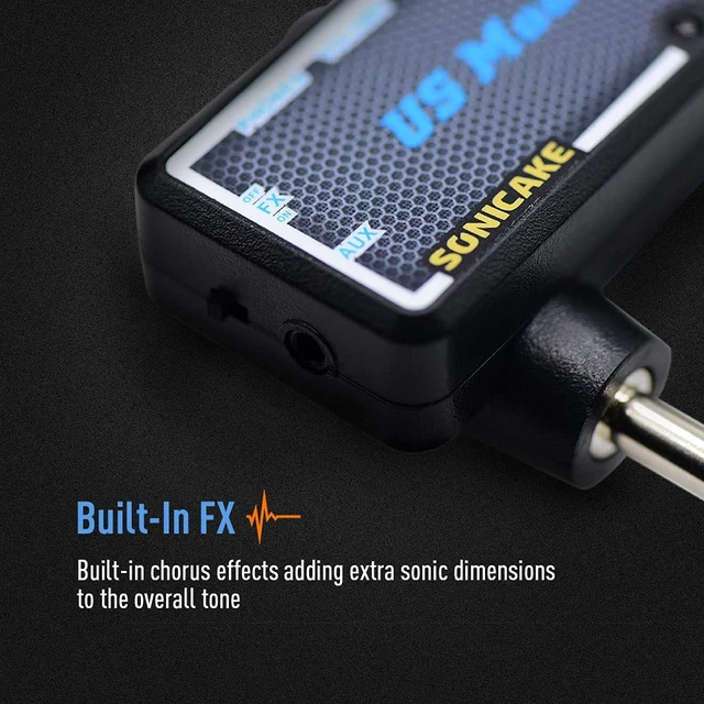 Guitar Bass Headphone Amp Mini Headphone Amplifier SONICAKE 3