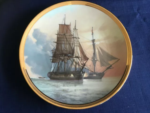 Franklin Mint The Great Ships Of The Golden Age Of Sail "La Belle Poule" plate