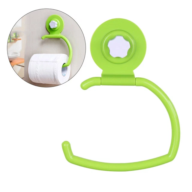 Soporte de papel higiénico montaje en pared sin perforación ventosa soporte de rollos de papel
