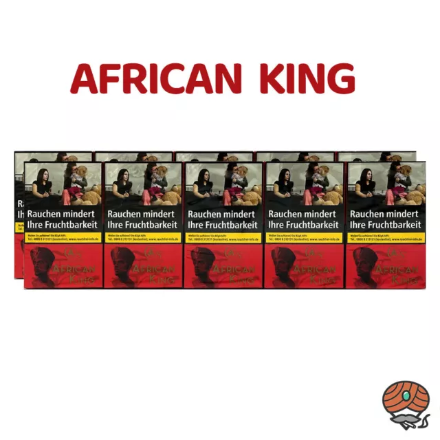 O's Tobacco AFRICAN KING 10 x 25g Shisha Tabak, Wasserpfeifentabak