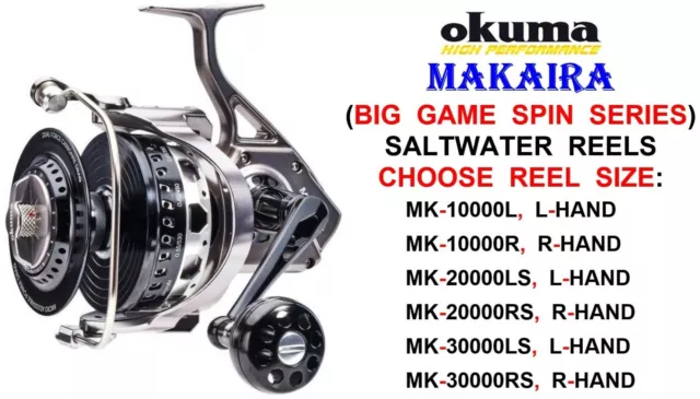CLEARANCE OKUMA MAKAIRA Salt Water Spinning Reel Big Game Fixed Spool Reel  £537.99 - PicClick UK