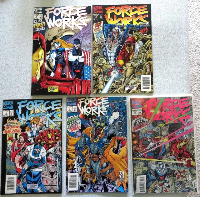 Marvel Force Works Issues 1,2,3,4,5