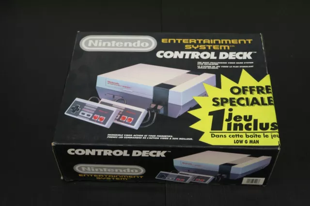 Nintendo entertainment system control deck NES console en boite low G man