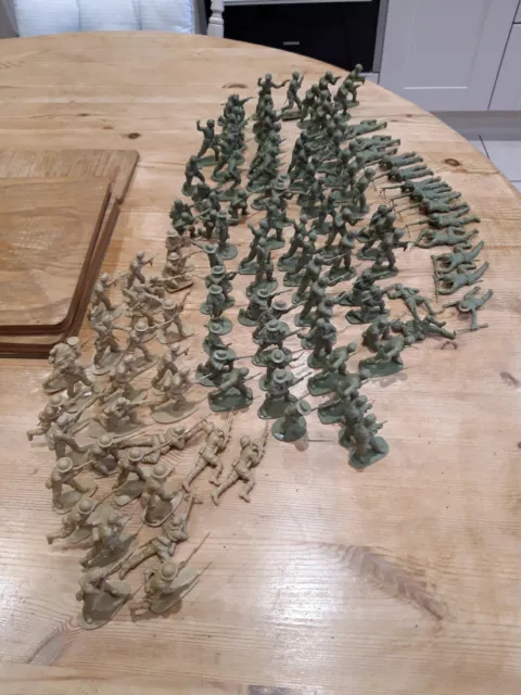 Plastic Soldiers Vintage  Job Lot Unbranded Excellent