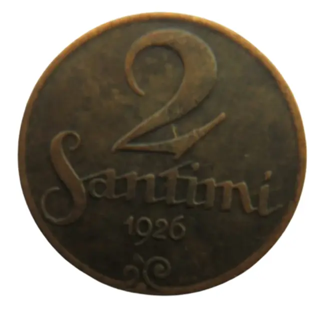 1926 Latvia 2 Santimi Coin