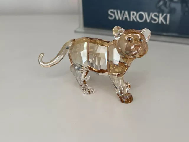 Swarovski Figurine 1051686 Scs Tigre Jeune Animal 9 Cm. État Irréprochable