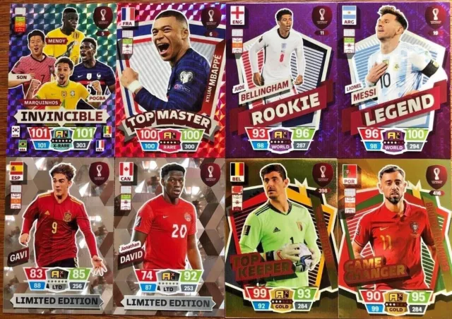 Panini Adrenalyn XL FIFA World Cup Qatar 2022 LIMITED EDITION TOP MASTER 1 to 27