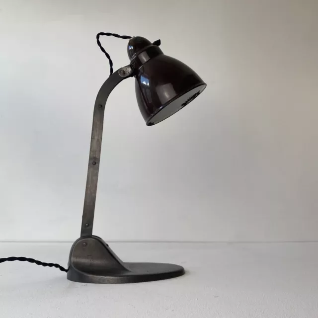 ANCIENNE LAMPE DE BUREAU BAUHAUS INDUSTRIELLE Old German Lamp