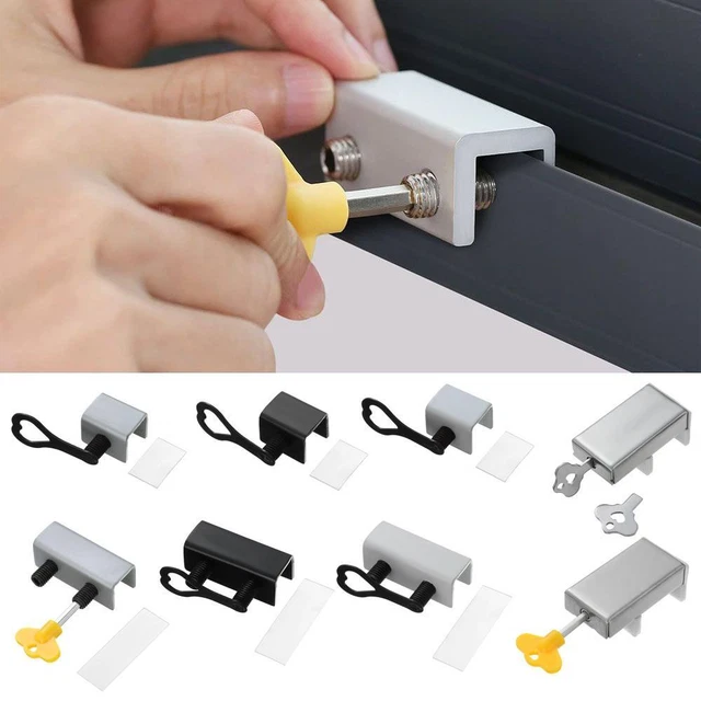Sliding Window Railing Stopper SAFETY WINDOW STOPPERS Window Safety Lock Sliding Window Locks Security ...
