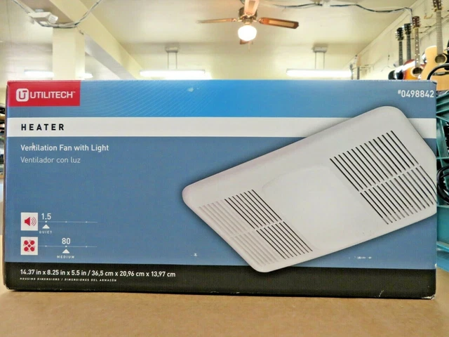 UTILITECH HEATER VENTILATION Fan With Light 0498842 $86.99 - PicClick
