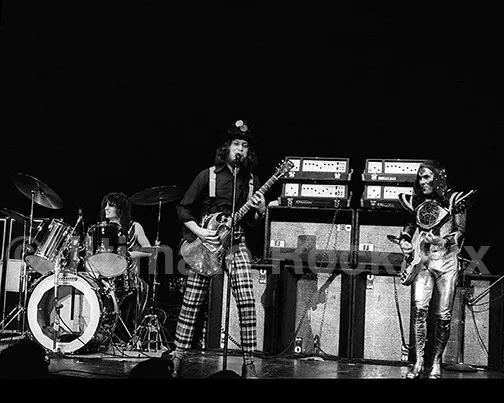 SLADE PHOTO NODDY HOLDER DAVE HILL 8x10 Concert Photo in 1973 by Marty Temme 2