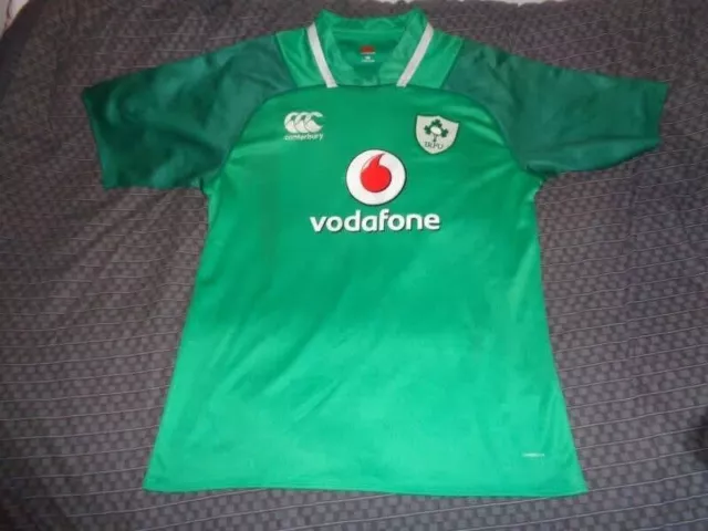 Canterbury Ireland 2017-18 Home Rugby Jersey In Excellent Condition. 2Xl