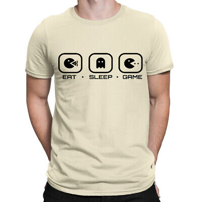 Gamer Eat Sleep Game Mens T-Shirt | Screen Printed Gaming