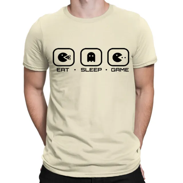 T-shirt da uomo Gamer Eat Sleep Game | Gioco serigrafato