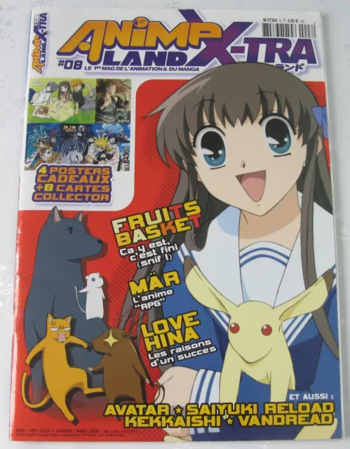 ANIME LAND X-TRA 08 * MAGAZINE DE L’ANIMATION ET DU MANGA * vintage 01/03 2008