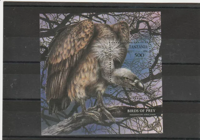 Tansania, Tanzania 1994 MNH Block FAUNA Hawk, Vogel, Birds of Prey