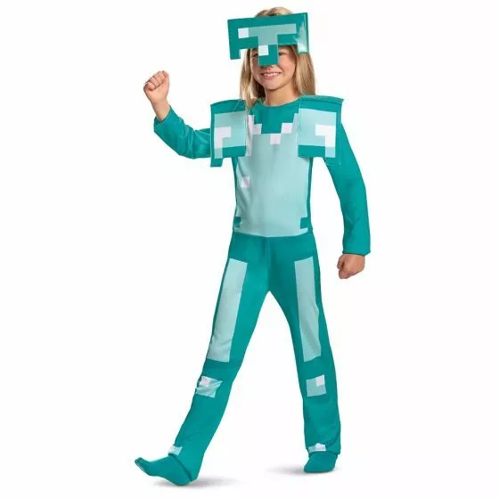 Disguise Minecraft Jeu Armor Combinaison Classique Enfants Déguisement Halloween