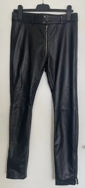 Lederhose von Crazy-Outfits Gr 8/S Schwarz Lammnappa gebraucht Damen