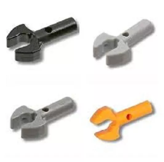 LEGO 48729b Bar 1L Clip Mechanical Claw Cut Edges Hole on Side Choose Model