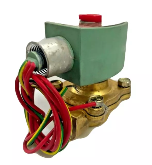 ASCO Red Hat 8210G6 2-Way NC Solenoid Valve 3/8" NPT 120/60 AC 5-300 psi