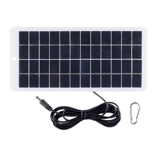 Caricabatterie celle solari fai da te da esterno 10 W 12 V pannello solare epossidico polisilicio + moschettone