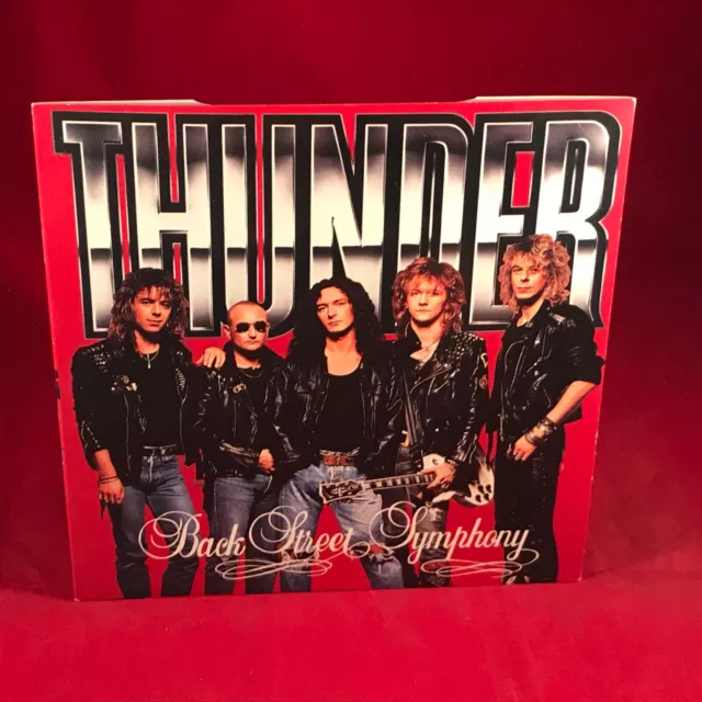 THUNDER Backstreet Symphony 1990 UK 7" vinyl single record original 45 EMI