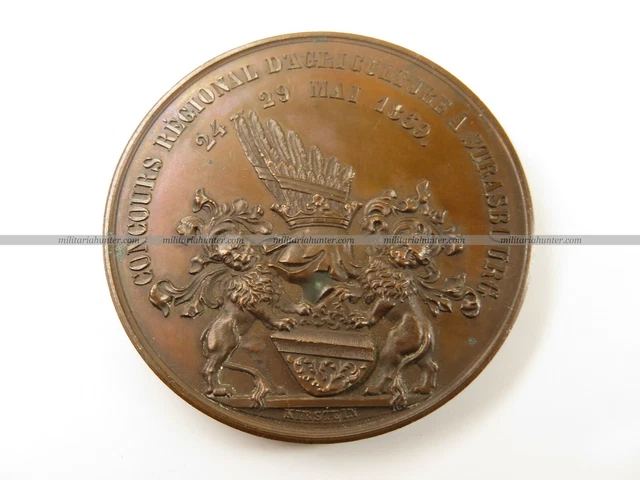 MÉDAILLE EN BRONZE, CONCOURS DE MANŒUVRES DE POMPES À INCENDIE, 29 MAI