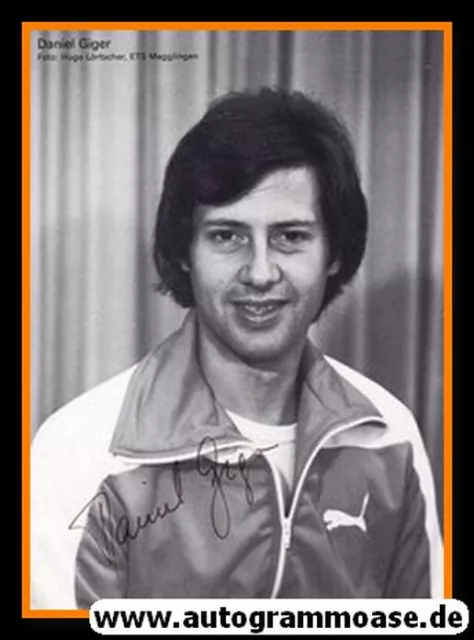 Autogramm Fechten | Daniel GIGER | 1970er (Portrait SW) Olympia-Silber Schweiz