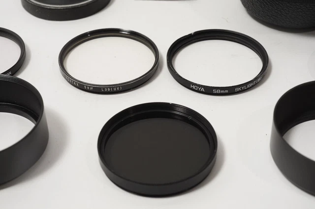 Pentacon, Canon, Tokina, Cokin Minolta Lens Caps and Hood fit 58mm Lot de 10 3