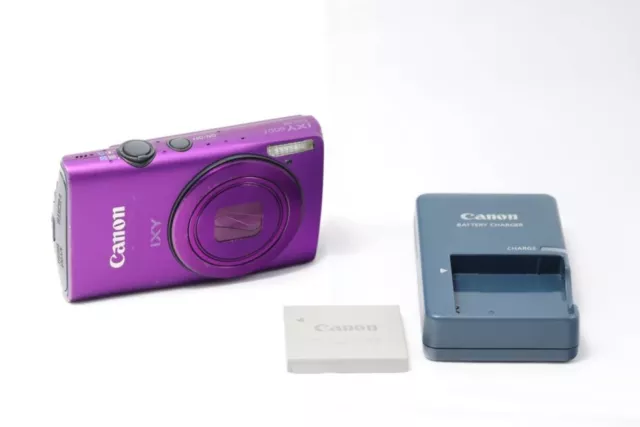 CANON IXY 600F Compact Digital Camera 12.1MP 8x zoom Purple