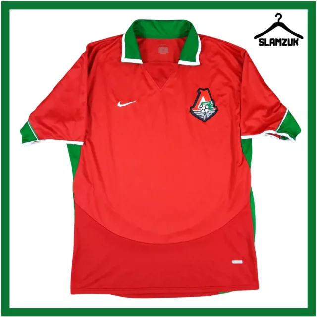 Lokomotiv Moscow Football Shirt Nike Large Home Kit Russia RPL 2004 2005 X86