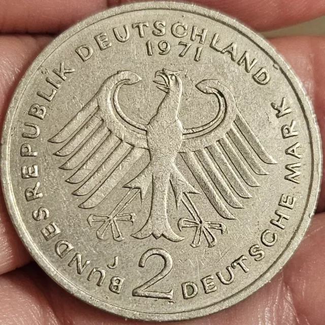 Germany 2 Mark 1971 J XF
